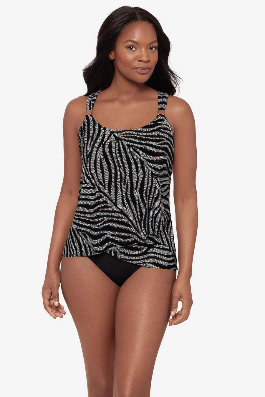Miraclesuit: Dazzle Tankini Top in Zirconic