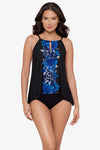 Miraclesuit: Peephole Tankini Top in Ombre Fiore