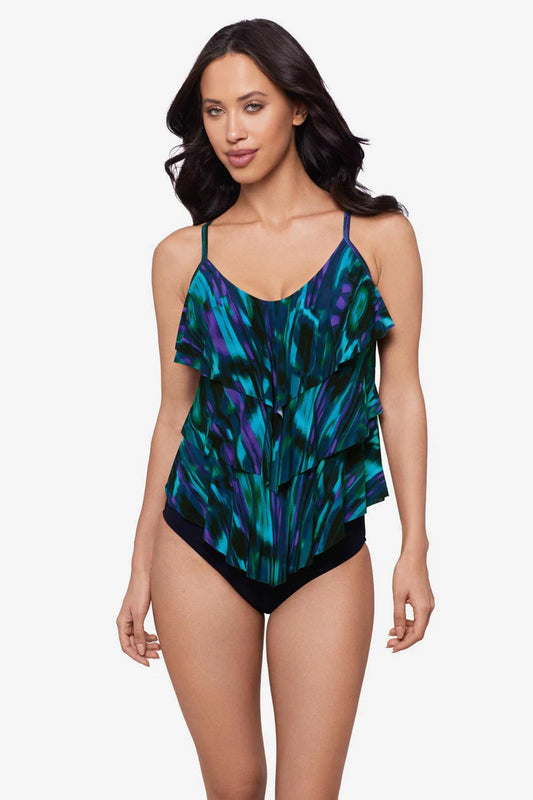 Miraclesuit:  Rita Tankini Top in Rainfall
