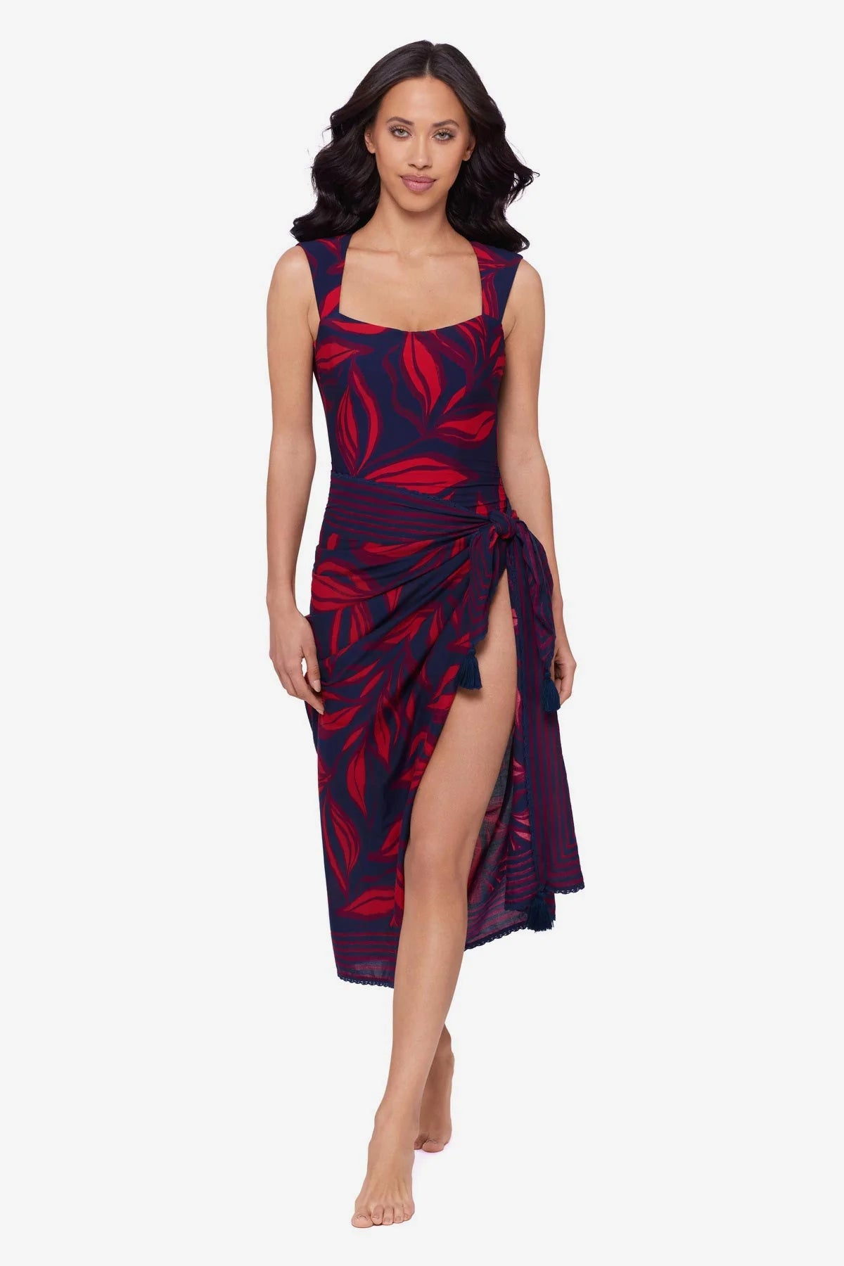 Miraclesuit: Pareo Cover Up in Rossobleu