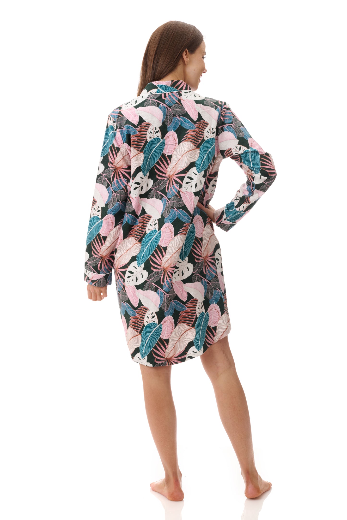 GIVONI:  FL Lulu Print Short Sleepshirt