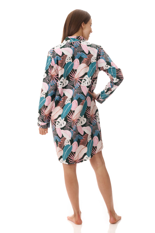 GIVONI:  FL Lulu Print Short Sleepshirt