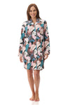 GIVONI:  FL Lulu Print Short Sleepshirt