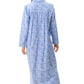 GIVONI:  FL Kora Print Long Length Collared Nightie