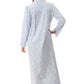 GIVONI:  FL Frida Print Long Length Collared Nightie
