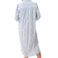 GIVONI:  FL Frida Print Mid Length Collared Nightie
