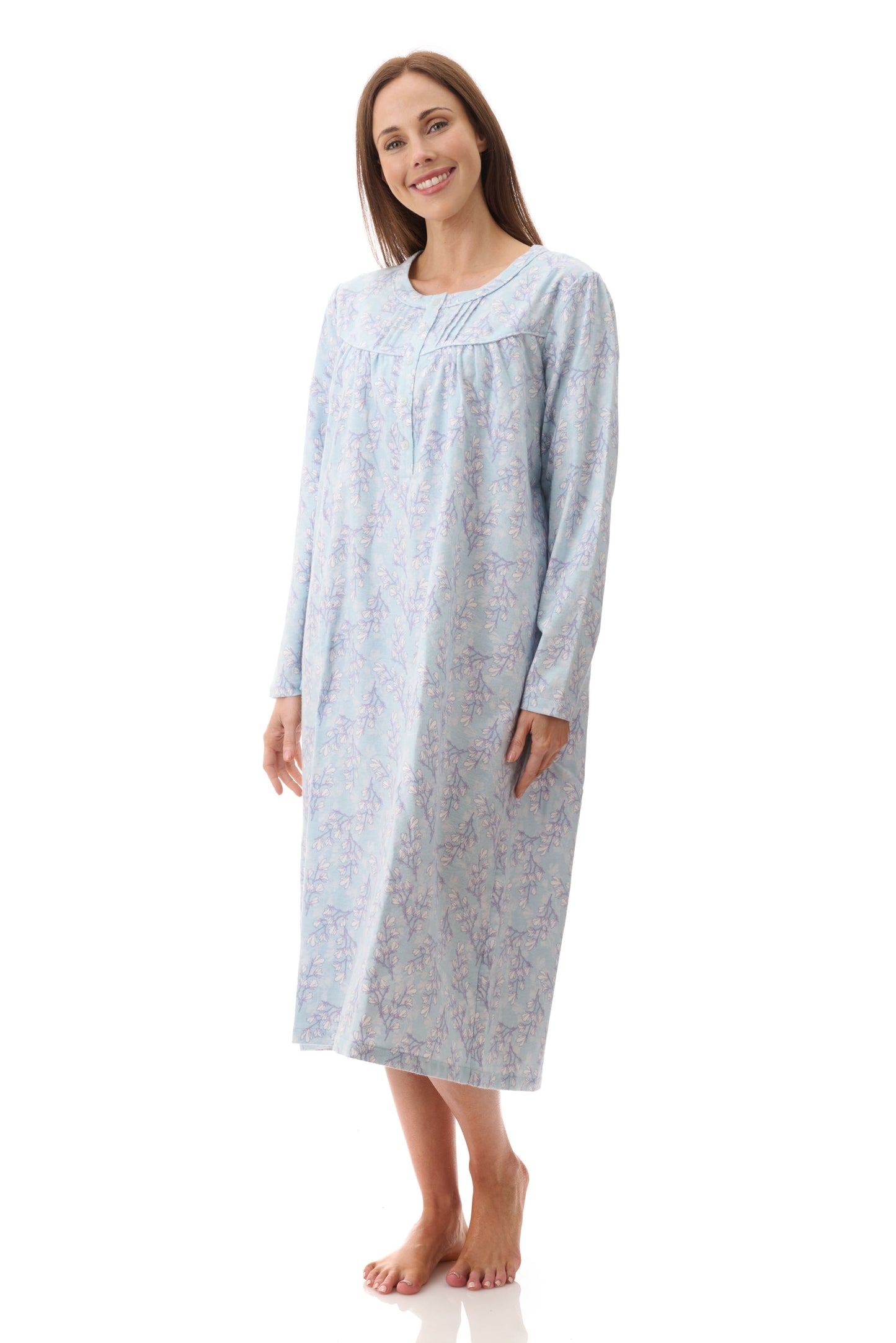 GIVONI:  FL Frida Print Mid Length Nightie