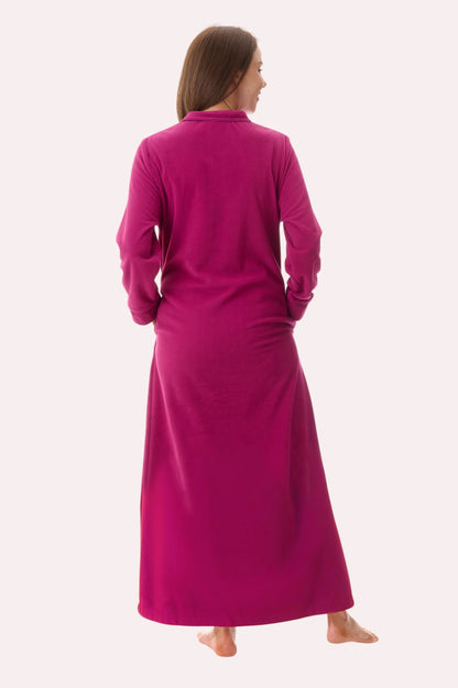 GIVONI GB Long Length Button Dressing Gown