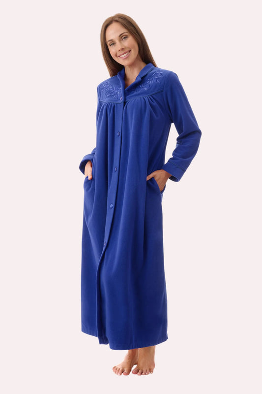 GIVONI GB Long Length Button Dressing Gown