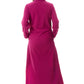 Givoni: High Pile Long Zip Front Gown