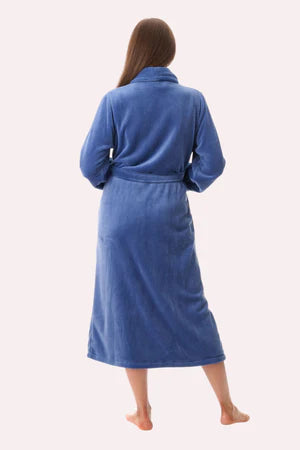 Givoni - Mid Length Gown with Button Front with Wrap