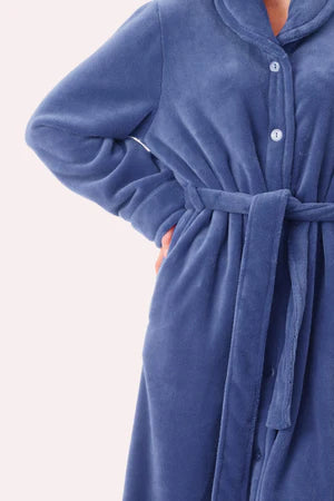 Givoni - Mid Length Gown with Button Front with Wrap