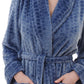 Givoni: Mid Length Luxury Polar Wrap with Waist Tie Belt 'Brick'
