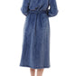 Givoni: Mid Length Luxury Polar Wrap with Waist Tie Belt 'Brick'