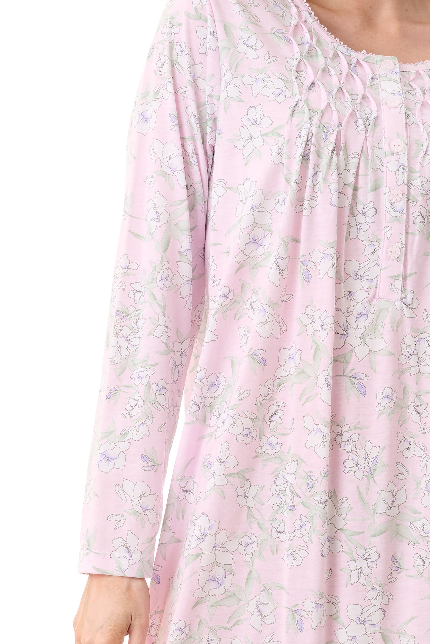 GIVONI:  HP Asha Print Medium Length Nightie