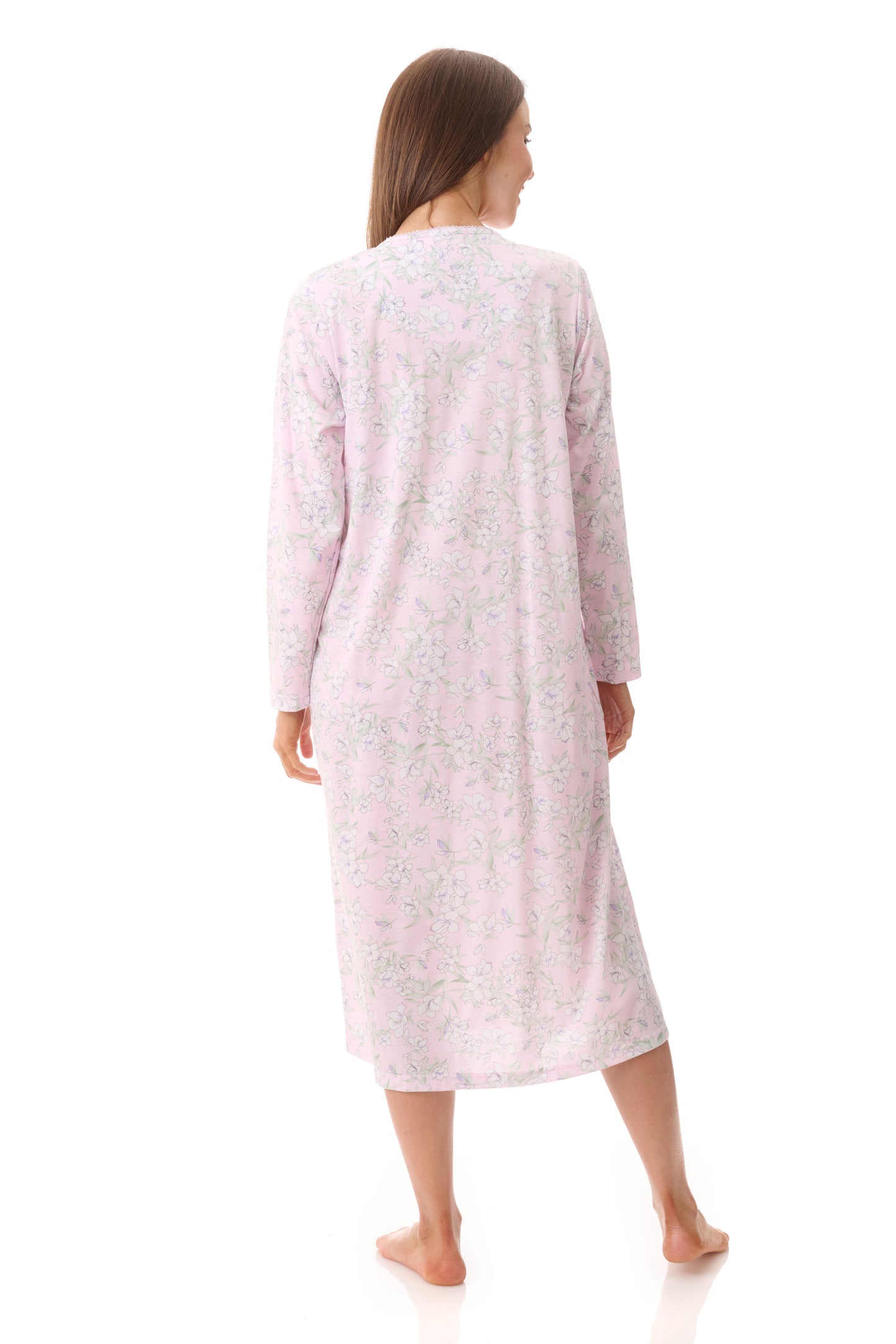 GIVONI:  HP Asha Print Medium Length Nightie