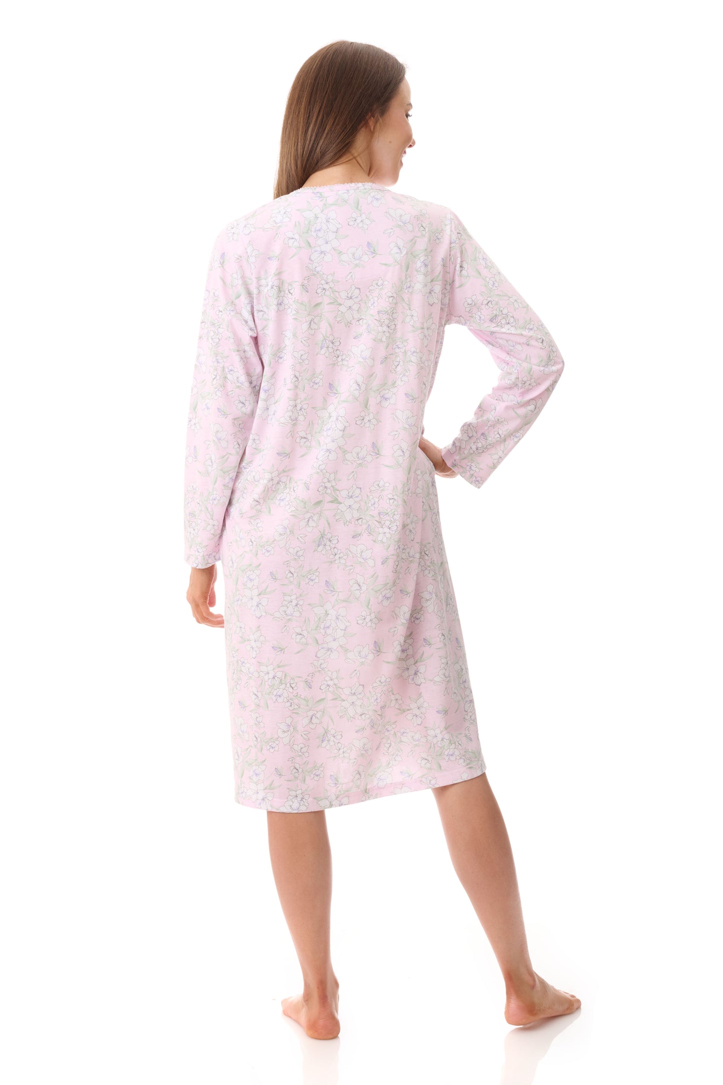 GIVONI:  HP Asha Print Short Length Nightie