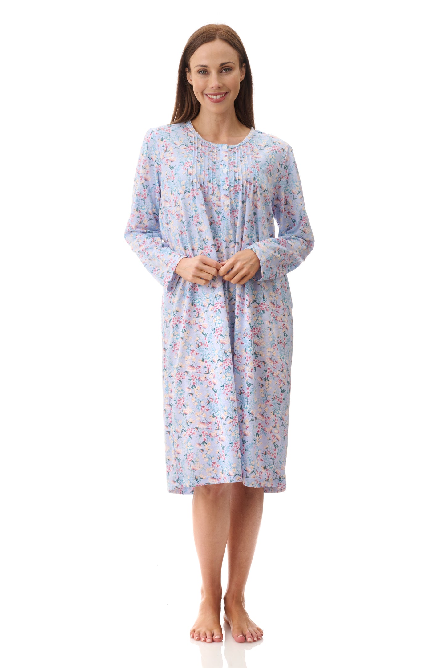 GIVONI:  FL Brooke Print Short Length Nightie