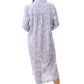 GIVONI:  FL Brooke Print Mid Length Collared Nightie