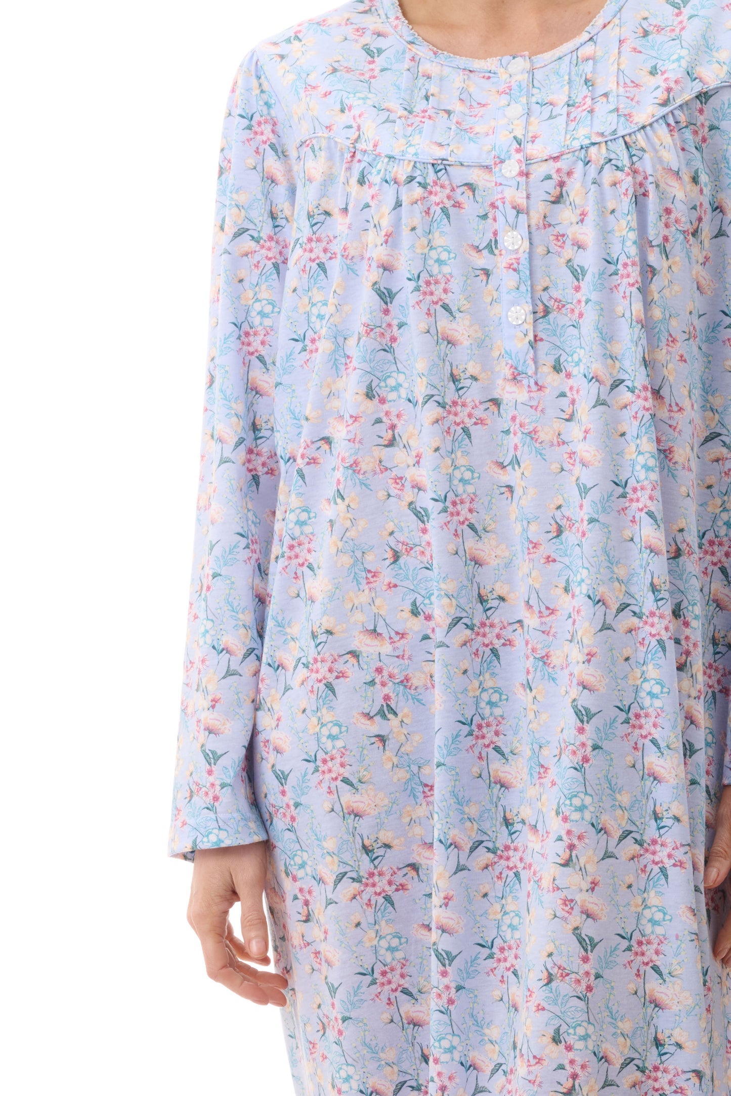 GIVONI:  FL Brooke Print Mid Length Nightie