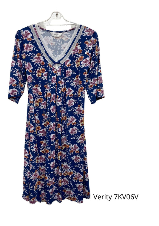 Givoni:  Short Nightie Half Sleeves KV Slinky Knit.  'Verity'