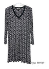 Givoni:  Mid Length Nightie Long Sleeves KV Slinky Knit.  'Tyler'