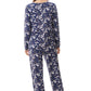 GIVONI:  KV Coco Print Satin Detail Pyjama