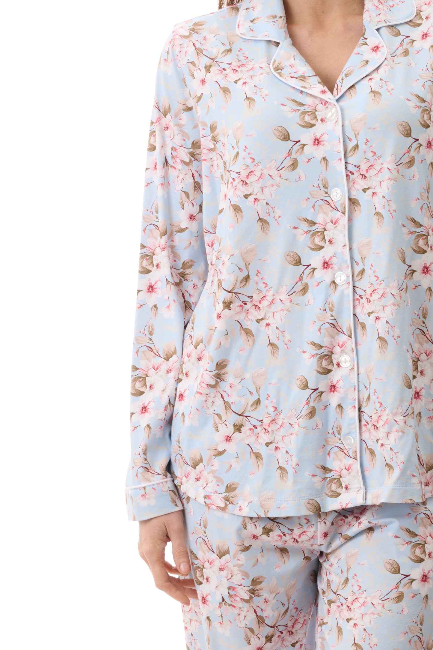 GIVONI:  LB Demi Print Detail Collared Pyjama