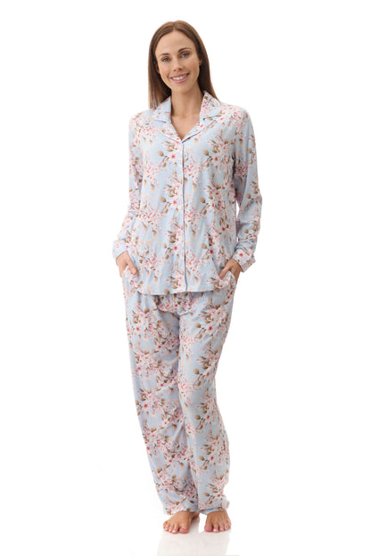GIVONI:  LB Demi Print Detail Collared Pyjama