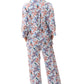 GIVONI:  LB Rylie Print Detail Collared Pyjama