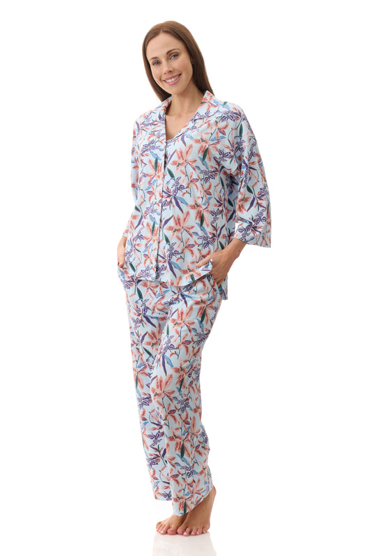GIVONI:  LB Rylie Print Detail Collared Pyjama