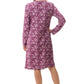 GIVONI:  LG Chloe Print Short Length V Neck Nightie