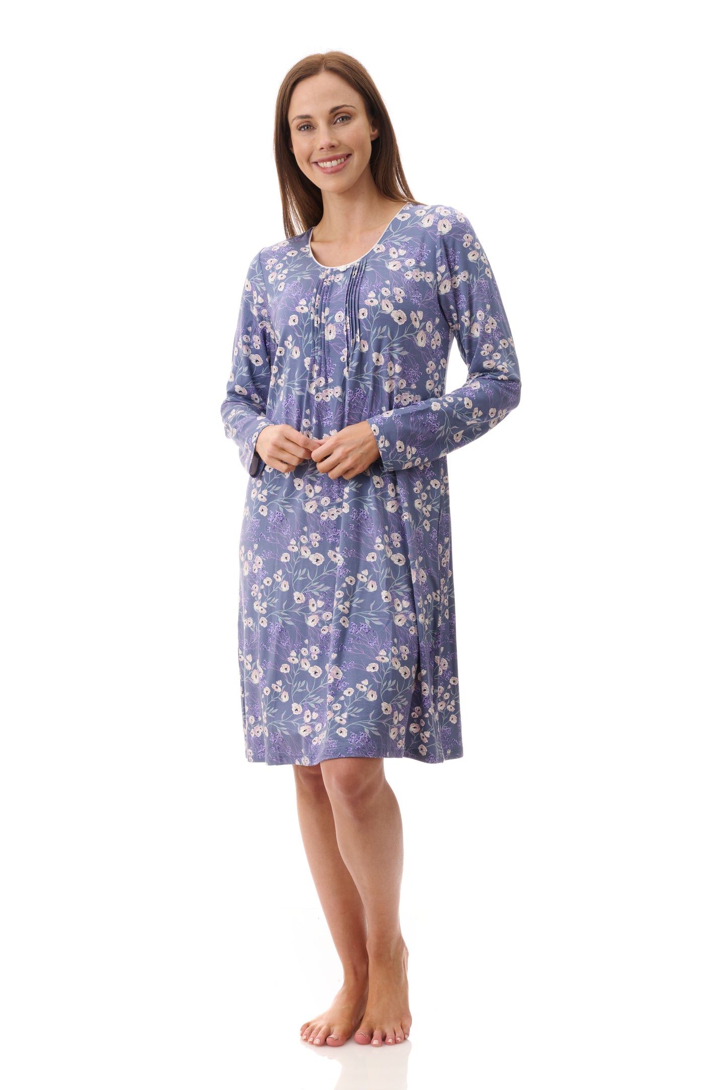 GIVONI:  LG Elaine Print Short Length Nightie