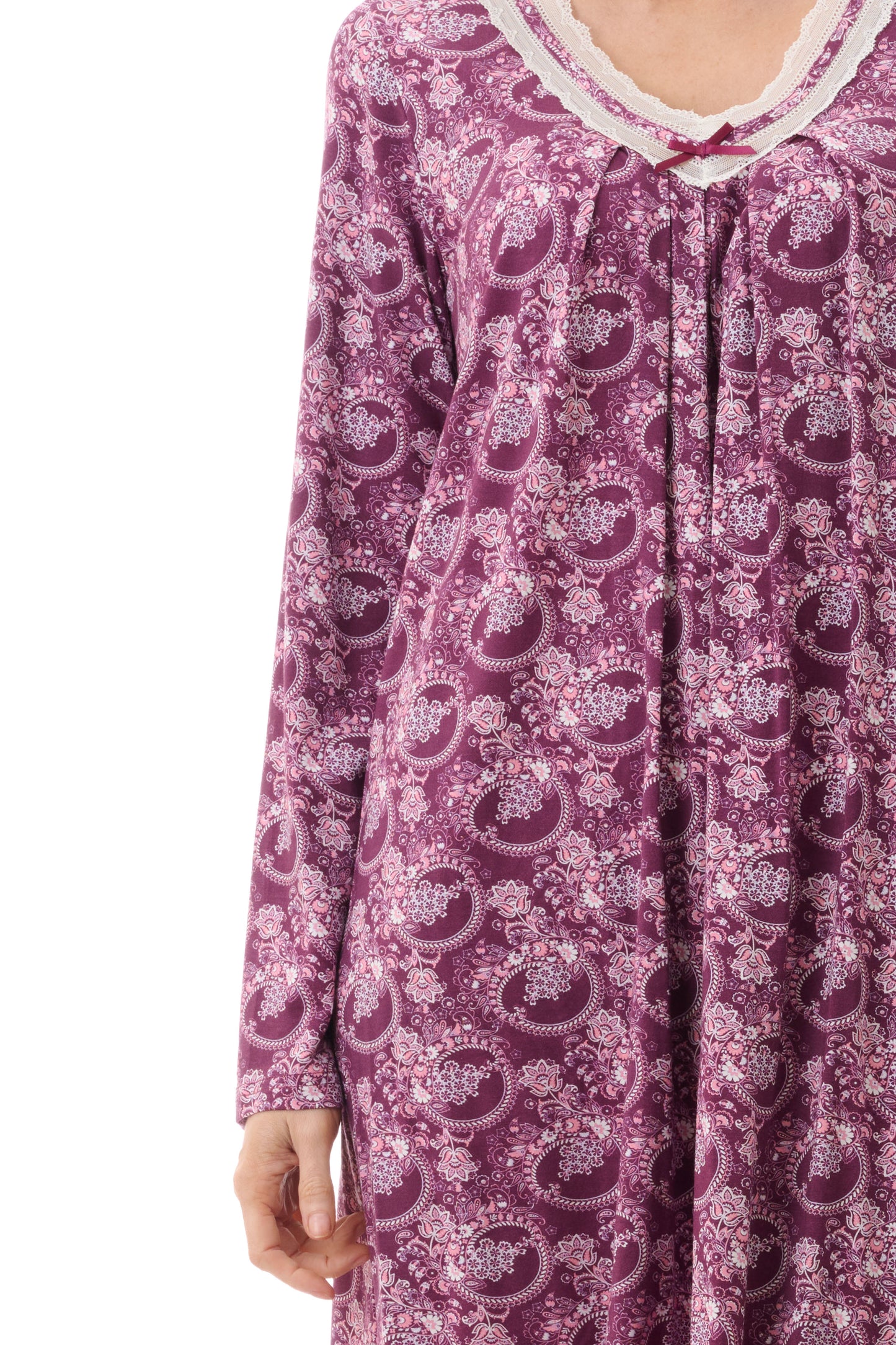 GIVONI:  LG Chloe Print Short Length Nightie Inner Bra