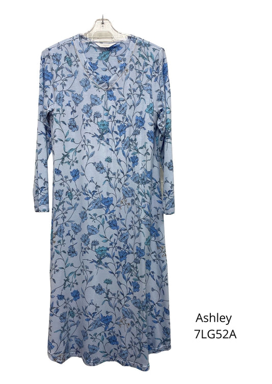 Givoni:  Mid Length Nightie V Neck Modal Slinky Knit 'Ashley'