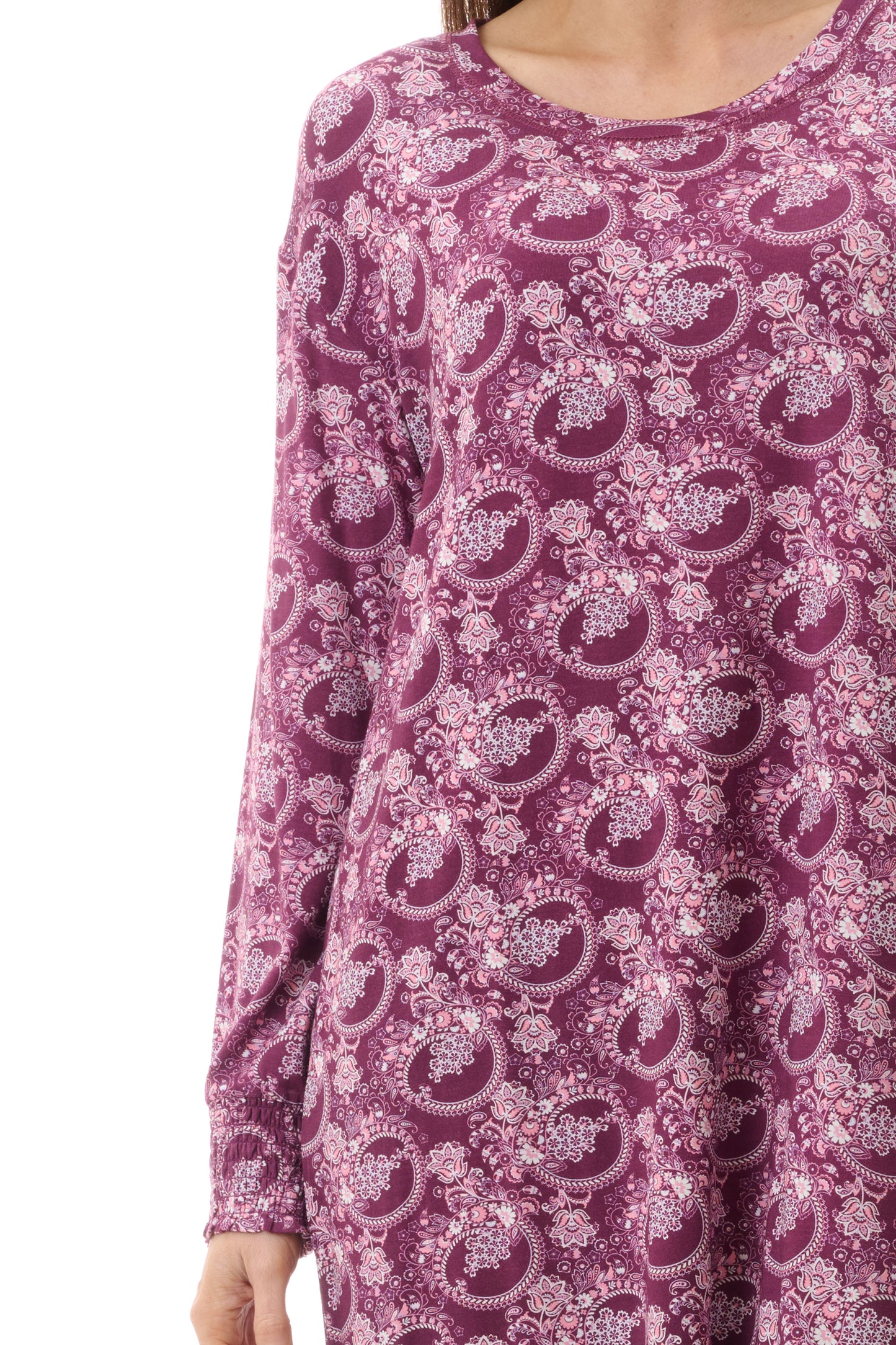 GIVONI:  LG Chloe Print Short Length Nightie