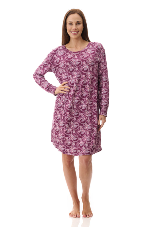 GIVONI:  LG Chloe Print Short Length Nightie