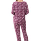 GIVONI:  LG Chloe Print Detail Ski Pyjama