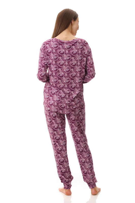 GIVONI:  LG Chloe Print Detail Ski Pyjama