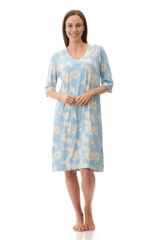 GIVONI:  LG Gia Print Short Sleeve Short Nightie