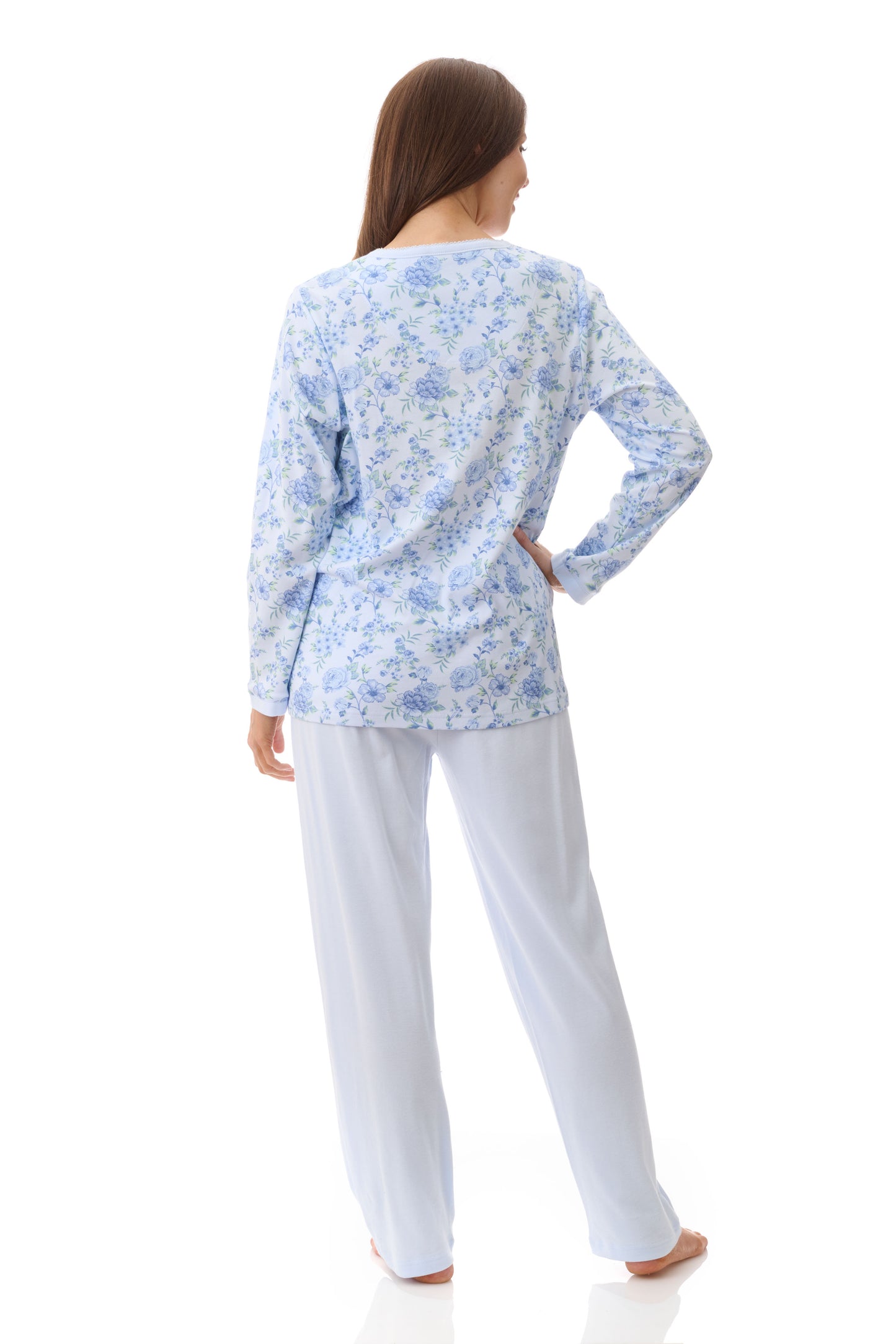 GIVONI:  LK Mira Print Detail Long Pyjama