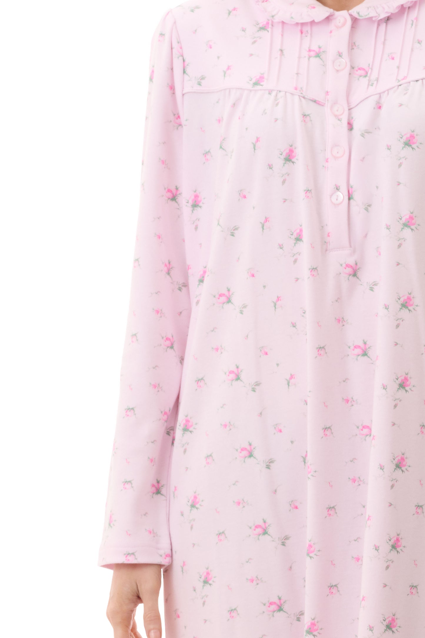 GIVONI:  LK Yana Print Mid Length Collared Nightie