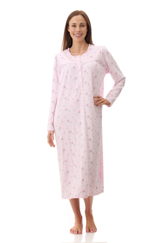 GIVONI:  LK Yana Print Mid Length Nightie
