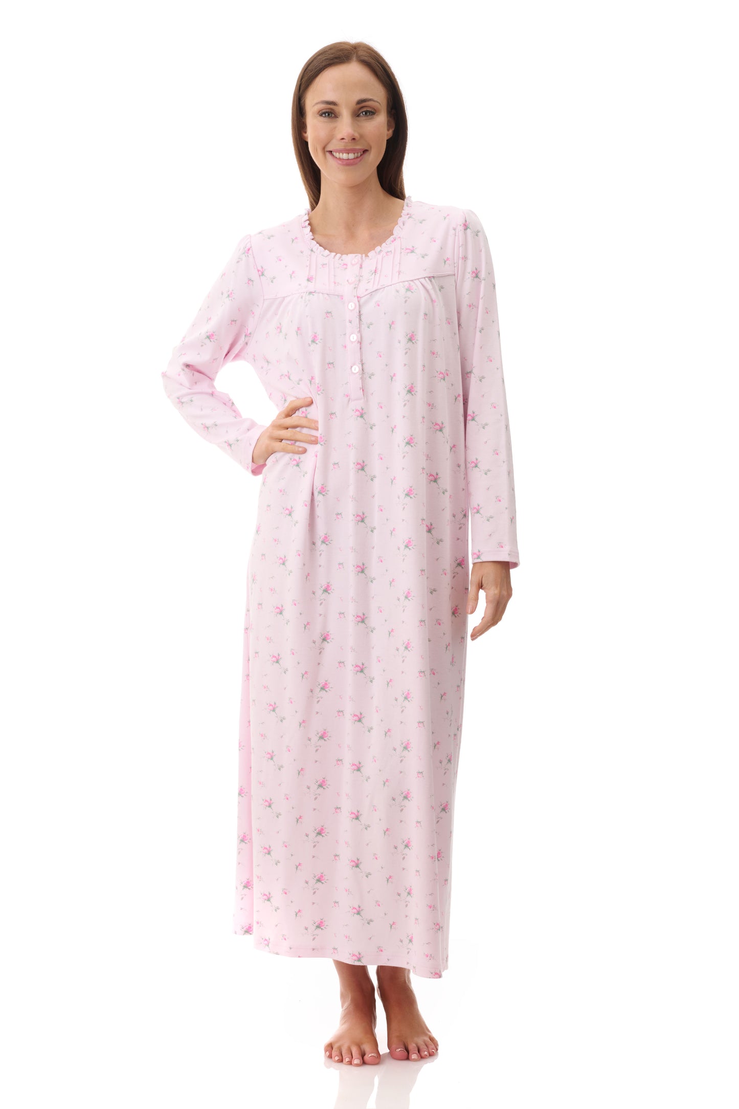 GIVONI:  LK Yana Print Long Length Nightie