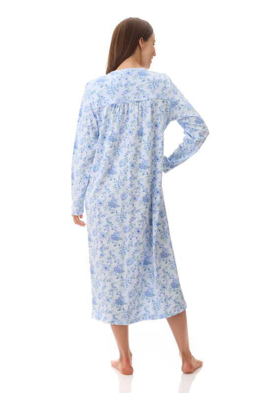 GIVONI:  LK Mira Print Mid Length Nightie