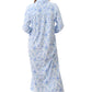 GIVONI:  LK Mira Print Long Length Collared Nightie