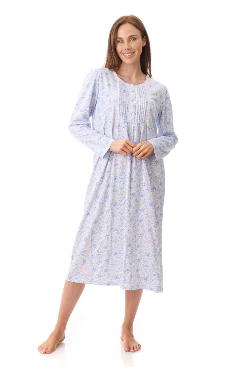 GIVONI LP Poppy Mid Length Nightie Cotton