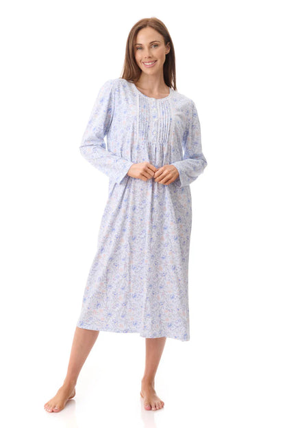 GIVONI LP Poppy Mid Length Nightie Cotton