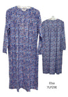 Givoni:  Short Nightie Long Sleeves Cotton Knit Jersey 'Elsa'