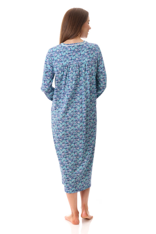 GIVONI:  LP Jada Print Mid Length Nightie